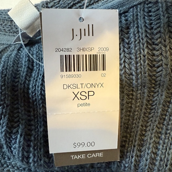 Pure J.Jill Women Size XS PETITE Cardigan Sweater Knit Safety Pin Closure NWT$99 - Picture 14 of 16